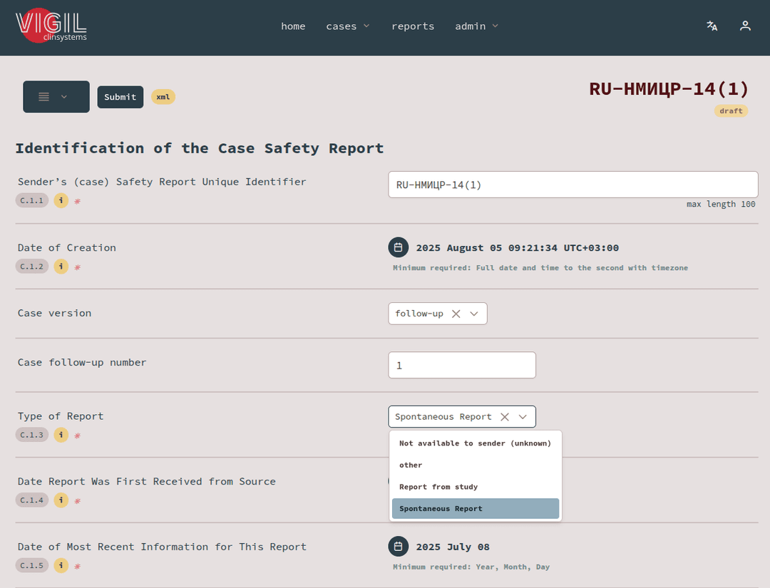 Pharmacovigilance Web Application